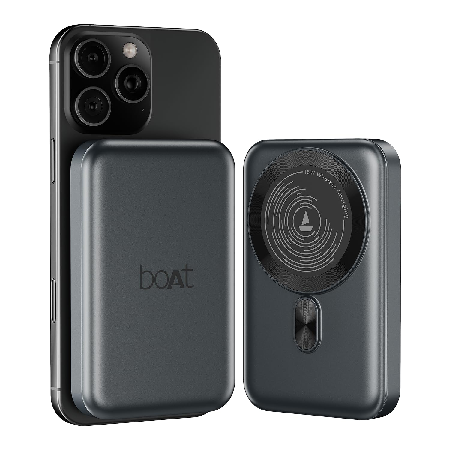 boAt New Launch EnergyShroom PB331 (Magsafe) 10000mAh Magnetic Wireless Powerbank, 15W Wireless & 22.5W Wired Charging for (iPhone 16,15,14,13 & 12, Android & Other Qi Enabled...