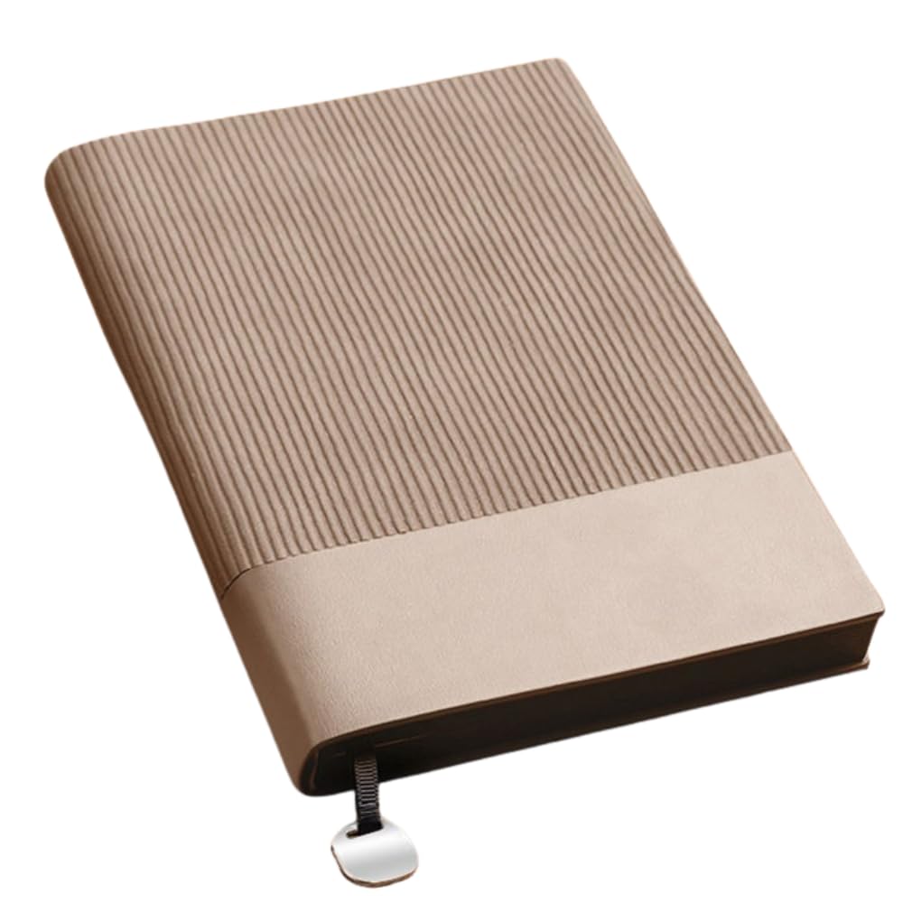 CAVALO - Be Unique Artificial Leather Lining Diary. 200 Pages. Metal Coin Bookmark. Corporate Gifting, Office Use, Notes Writing. (Brown)