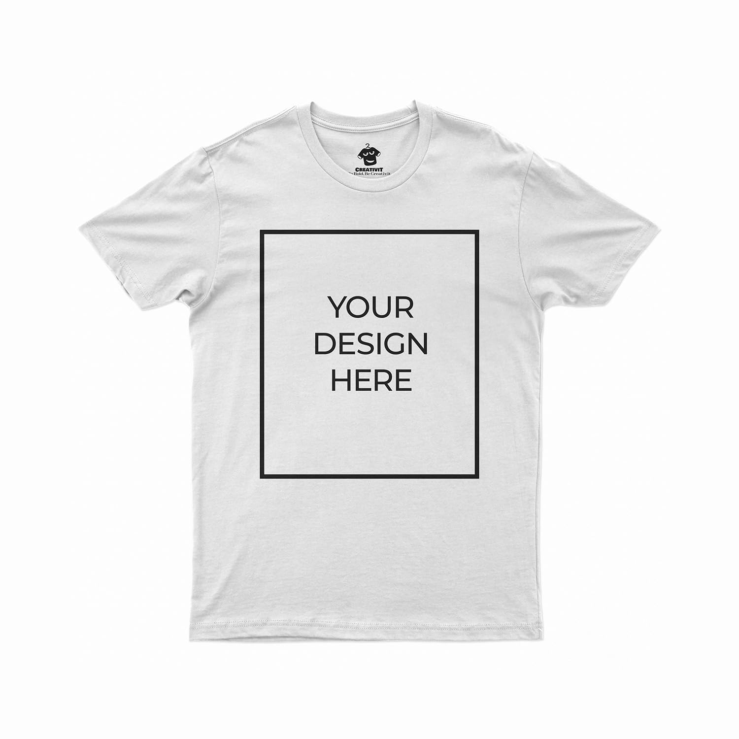 CreativiT Unisex Men/Women Regular Fit Customized Tshirt | Casual Half Sleeve Round Neck | 100% Cotton with a High Thread Count