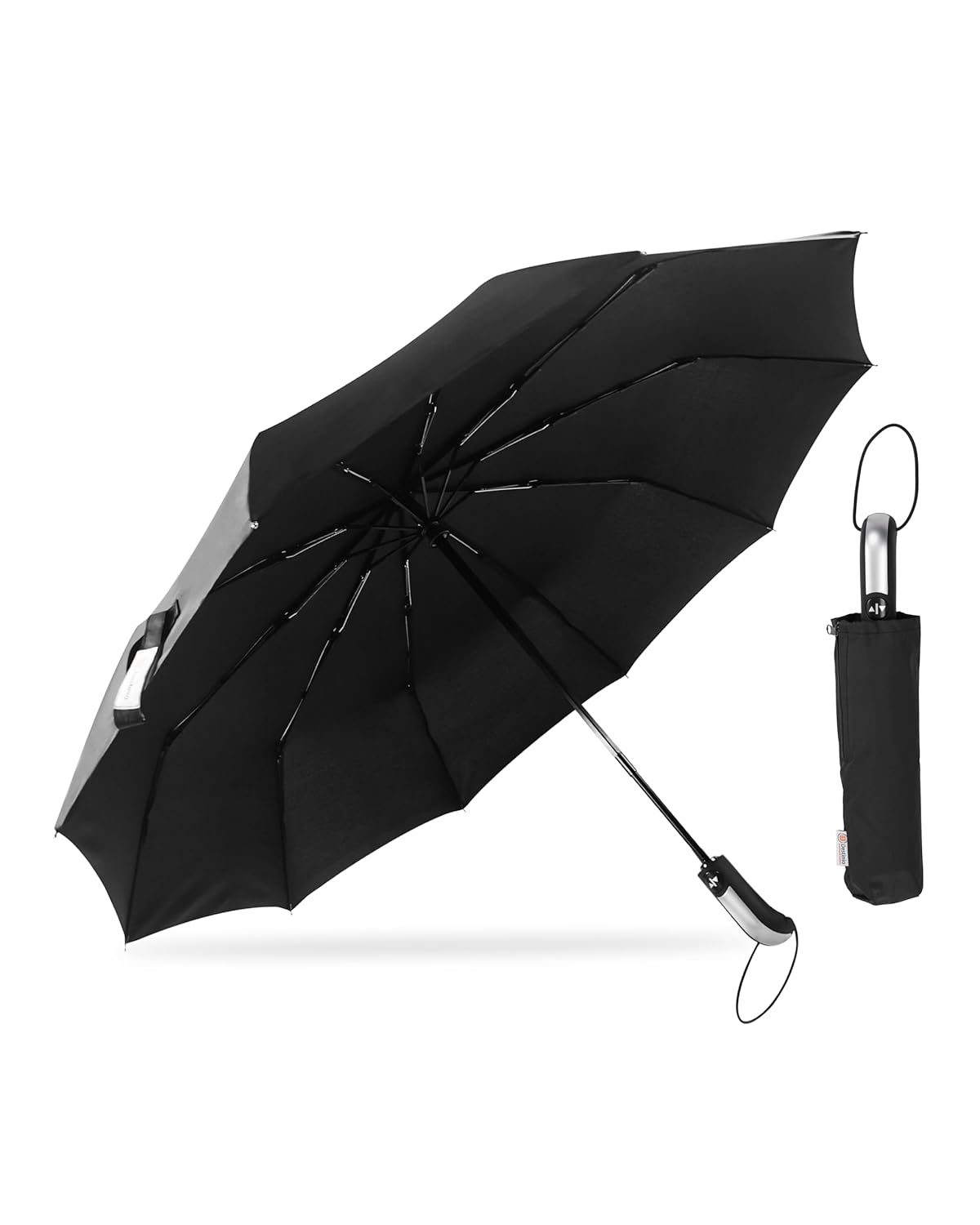 Destinio Umbrella for Women, Umbrella for Men - Automatic 3 Fold Windproof with Travel Cover with Auto Open and Close