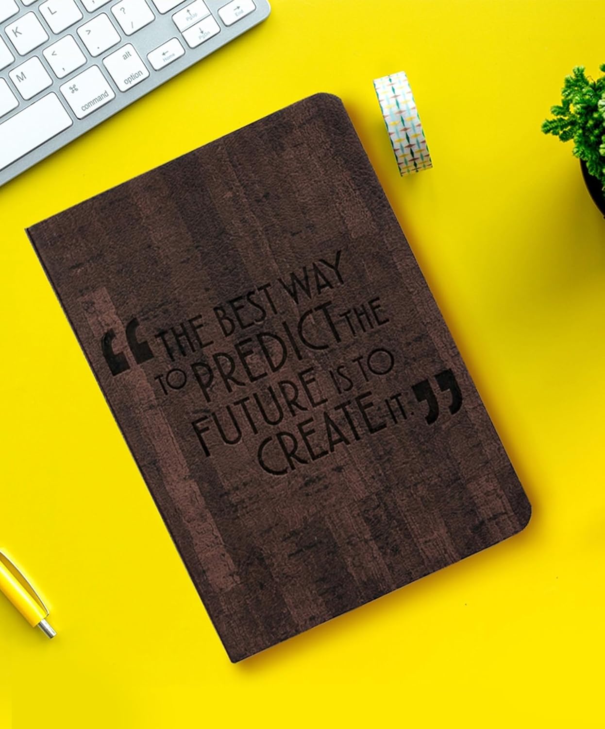 DOODLE Pocket Size PU Leather Executive Notebook Diary I B6 l 80 GSM, 160 Single Ruled Pages Diary for Men, Office Diary