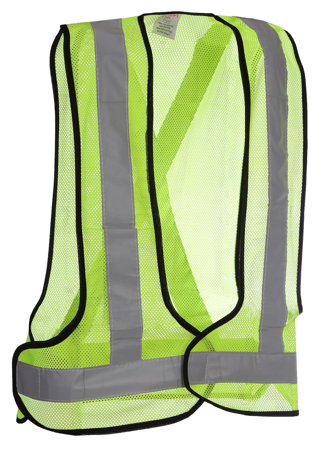 EVION Reflective Safety Jacket Model No.1100 3 side open Free size High Visibility for Construction Worker,Traffic Safety,Cycling and running