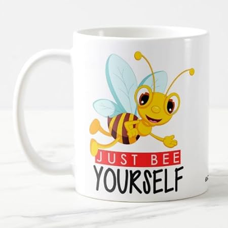 exciting Lives - Just Bee Yourself Mug - Gift for Friends Husband Wife Girlfriend Boyfriend Kids Gift for Women's Day - 330 ml