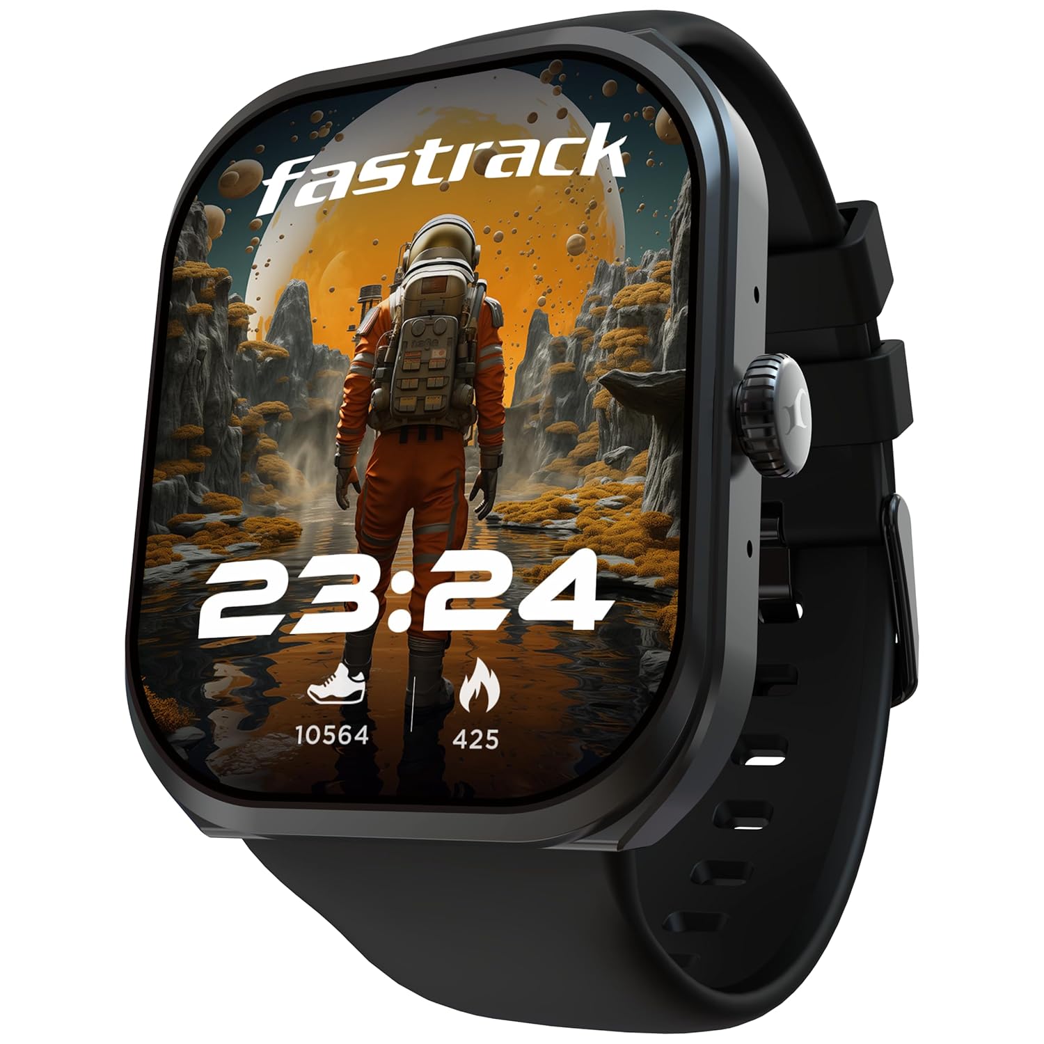 Fastrack Limitless FS2+ Smart Watch, 2.01" UltraVU Display, Functional Crown, SingleSync BT Calling, 110+ Sports Modes, 200+ Smartwatch Faces, Upto 7 Day Battery, AI Voice...