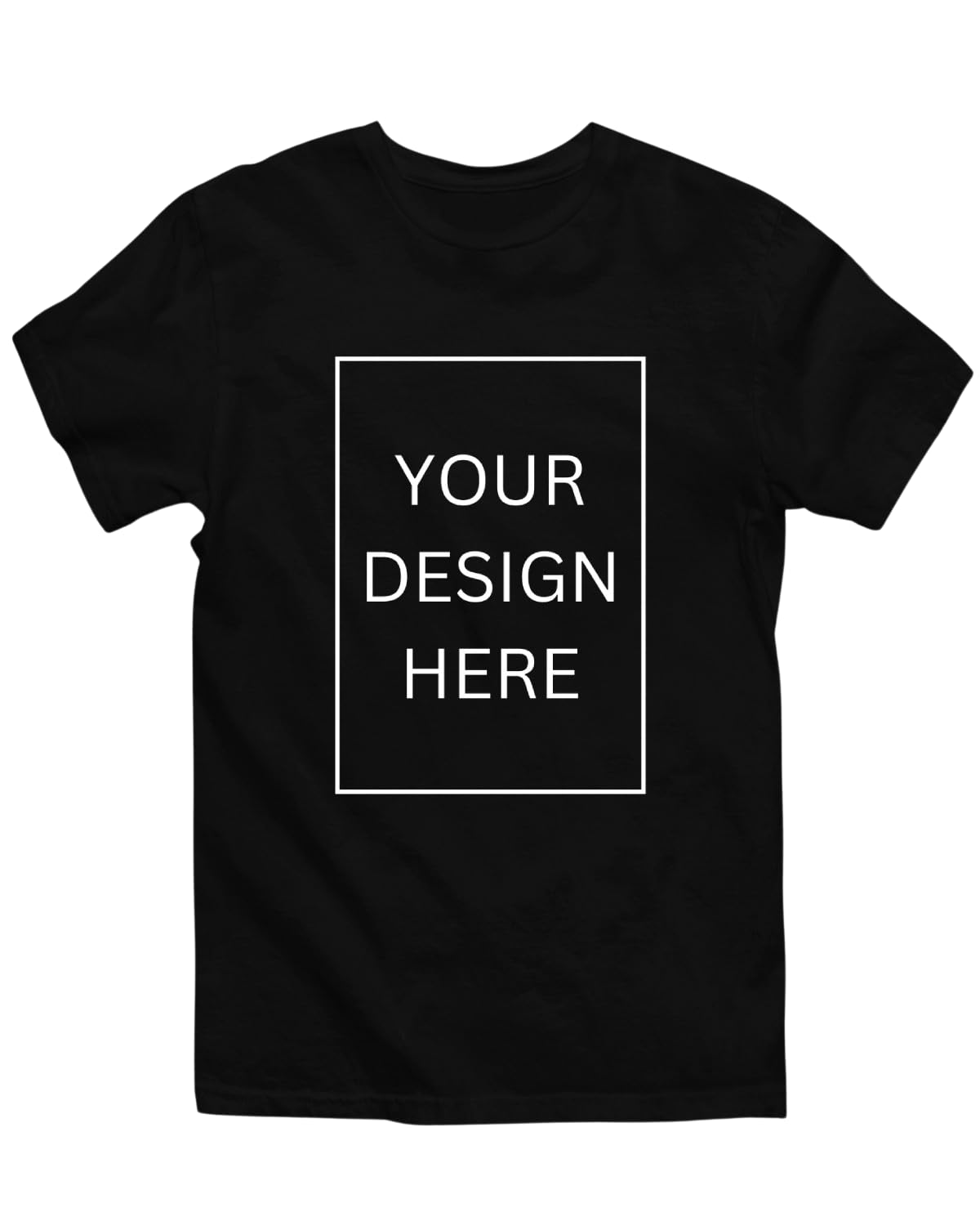 His'en'Her Personalized Round Neck T-Shirt with Photo Print, Text Print, Company Name, Logo. Customized 100% Cotton Half Sleeve Tshirt for Men and Women, Print Your...