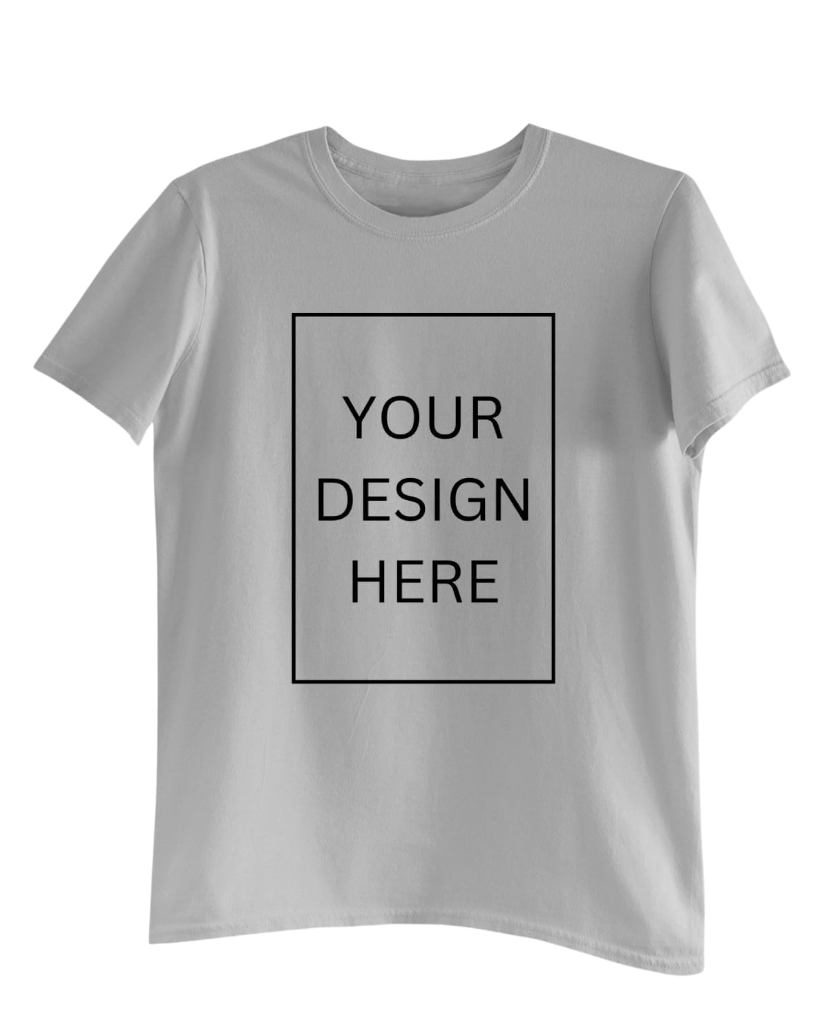 His'en'Her Personalized Round Neck T-Shirt with Photo Print, Text Print, Company Name, Logo. Customized 100% Cotton Half Sleeve Tshirt for Men and Women, Print Your...