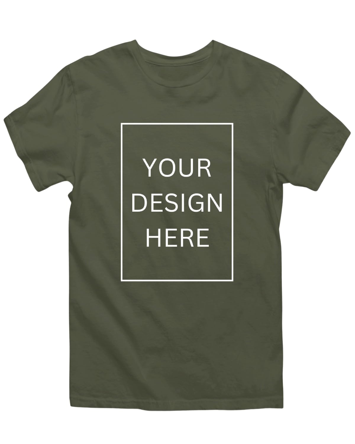 His'en'Her Personalized Round Neck T-Shirt with Photo Print, Text Print, Company Name, Logo. Customized 100% Cotton Half Sleeve Tshirt for Men and Women, Print Your...