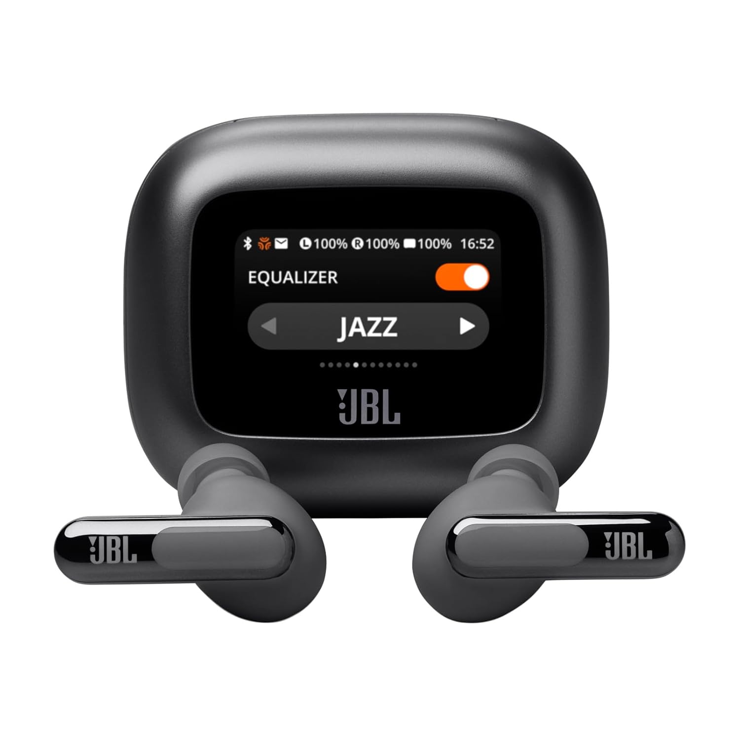 JBL New Launch Live Beam 3 TWS,Hi-Res Audio True ANC Earbuds,Smart Case with Touch Display,48H Playtime,Wireless Charging,6 Mic,Multipoint Connection,Ip55 Proof, Headphones...