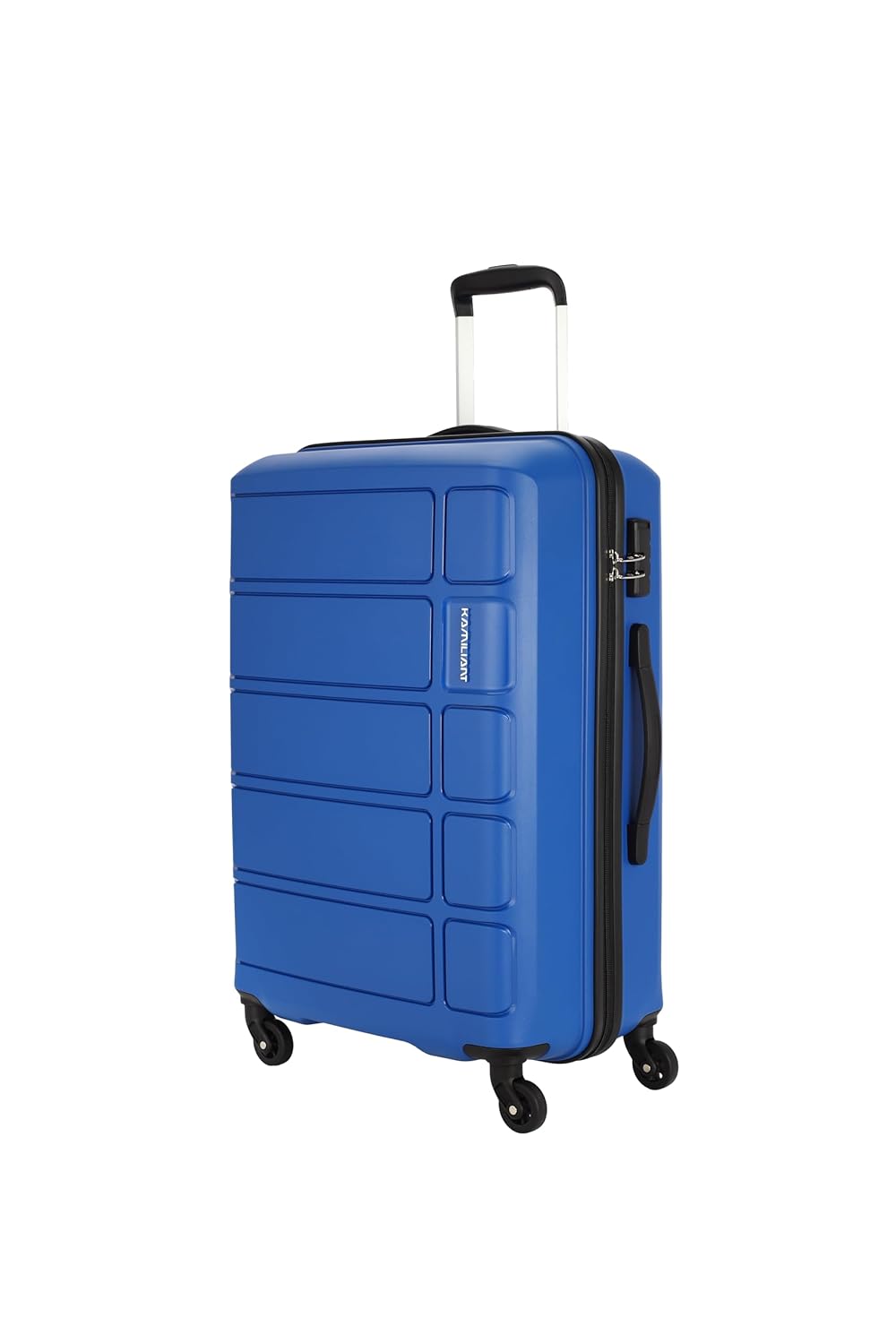 Kamiliant by American Tourister Harrier 56 Cms Small Cabin Polypropylene (Pp) Hard Sided 4 Wheeler Spinner Suitcase Wheels Luggage (Blue)