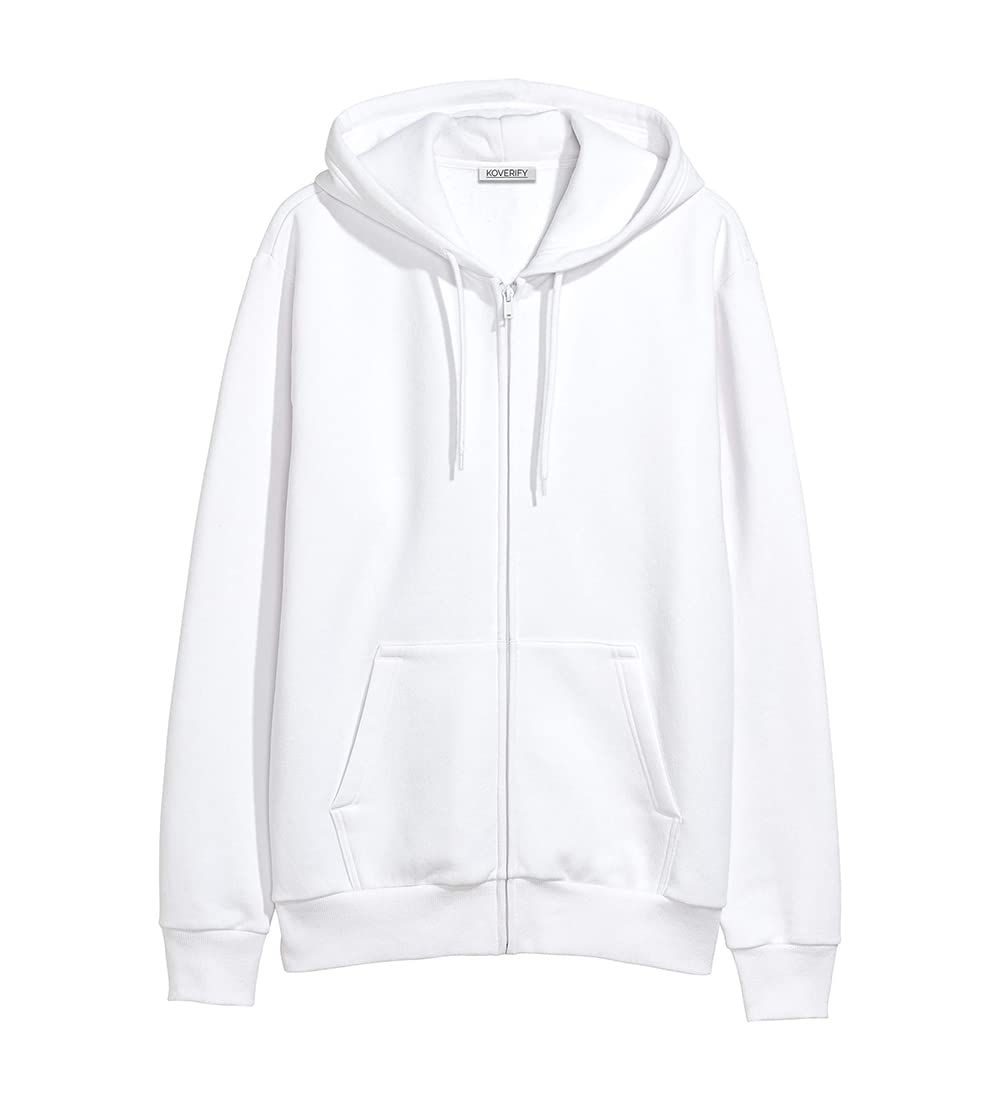 Koverify Unisex-Adult Cotton Blend Hooded Neck and Round Neck Hoodie