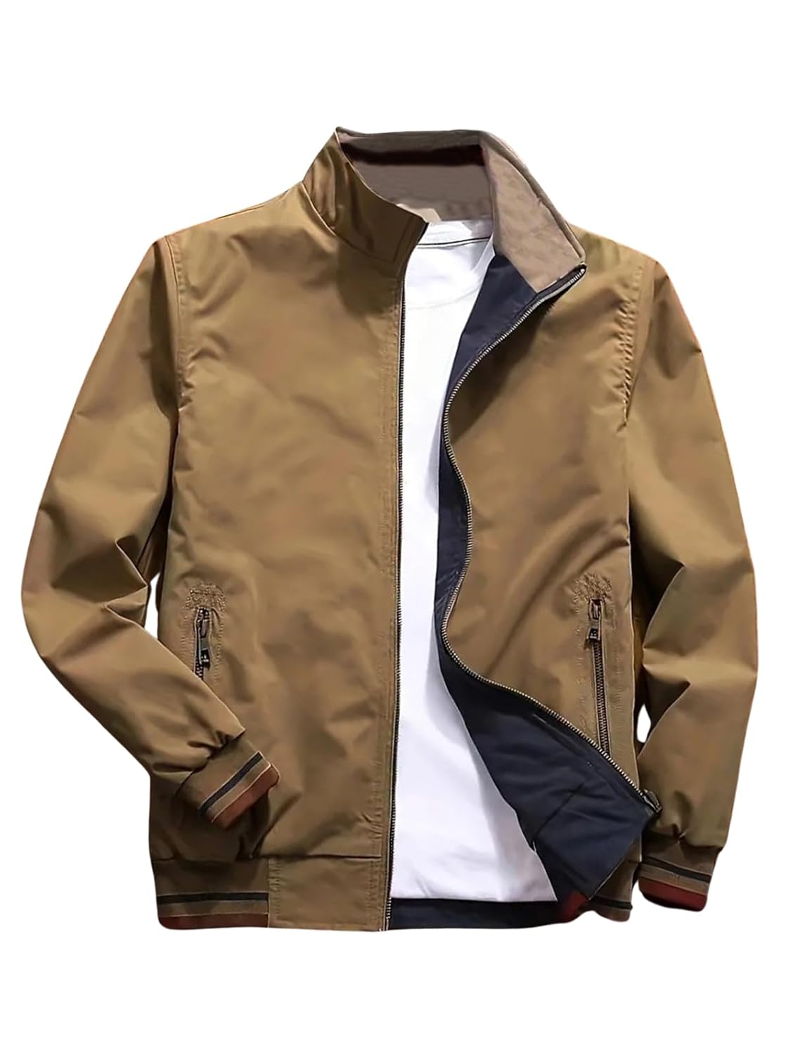 Lymio Men Polyester Jackets || Bomber Jacket For Men || Lightweight Outwear Sportswear Bomber Standard Length Jacket (J4-6)