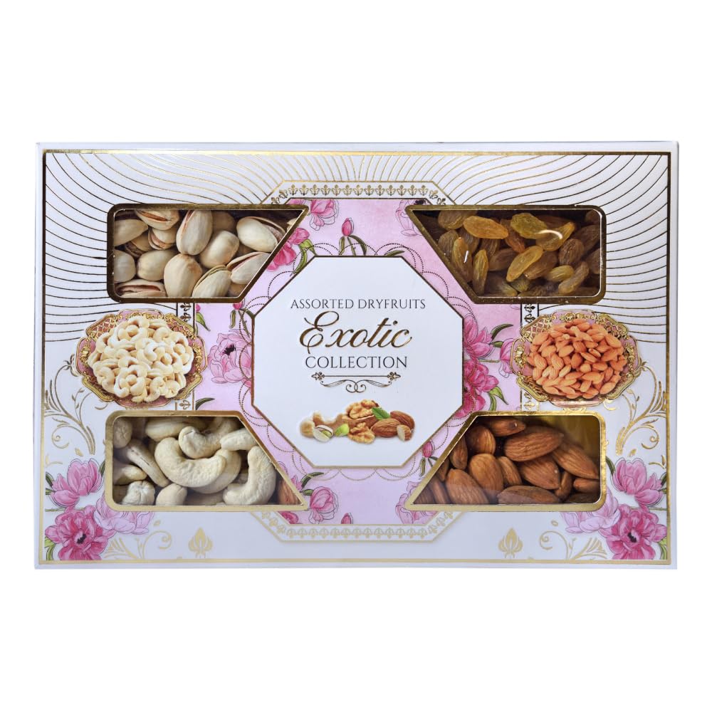 NatureVit Dry Fruits Gift Pack, 200gm | Cashew, Almond, Pistachio, Raisins | Diwali & Festive Gift Box | Premium Combo for Family, Friends & Office Gifting