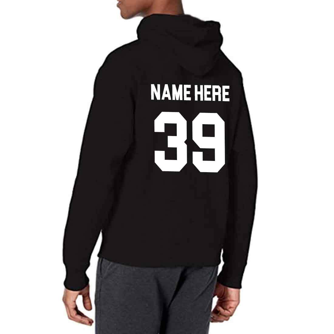 Nutcase Customized Hoodie with Name on Back Print (Unisex) - Add Name and Number - Name Here