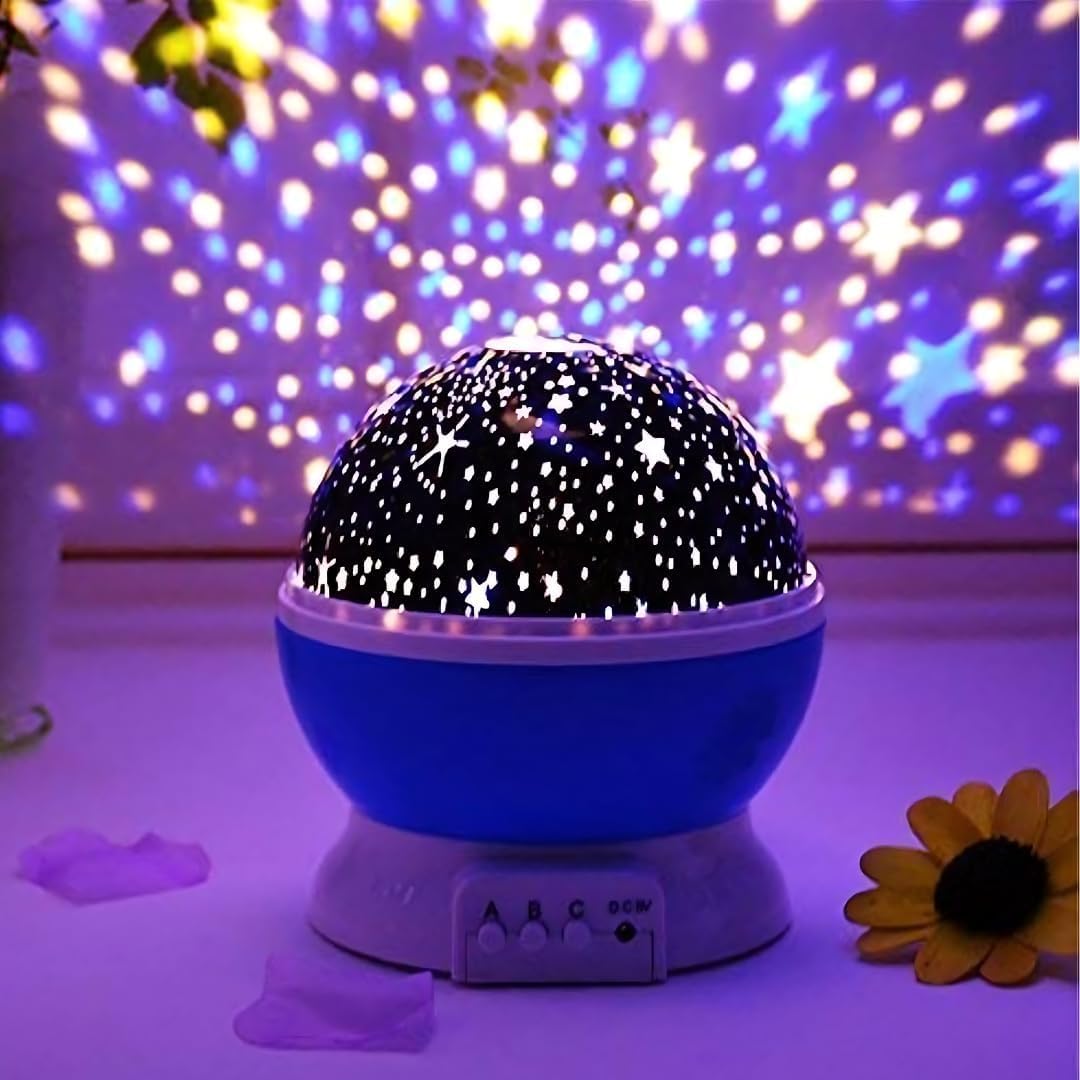 One94Store Star Master Projector Night Light – Romantic LED Sky Projector Lamp with USB Cable – Colorful Rotating Galaxy Light for Bedroom, Kids, and Home Décor (Assorted Color)