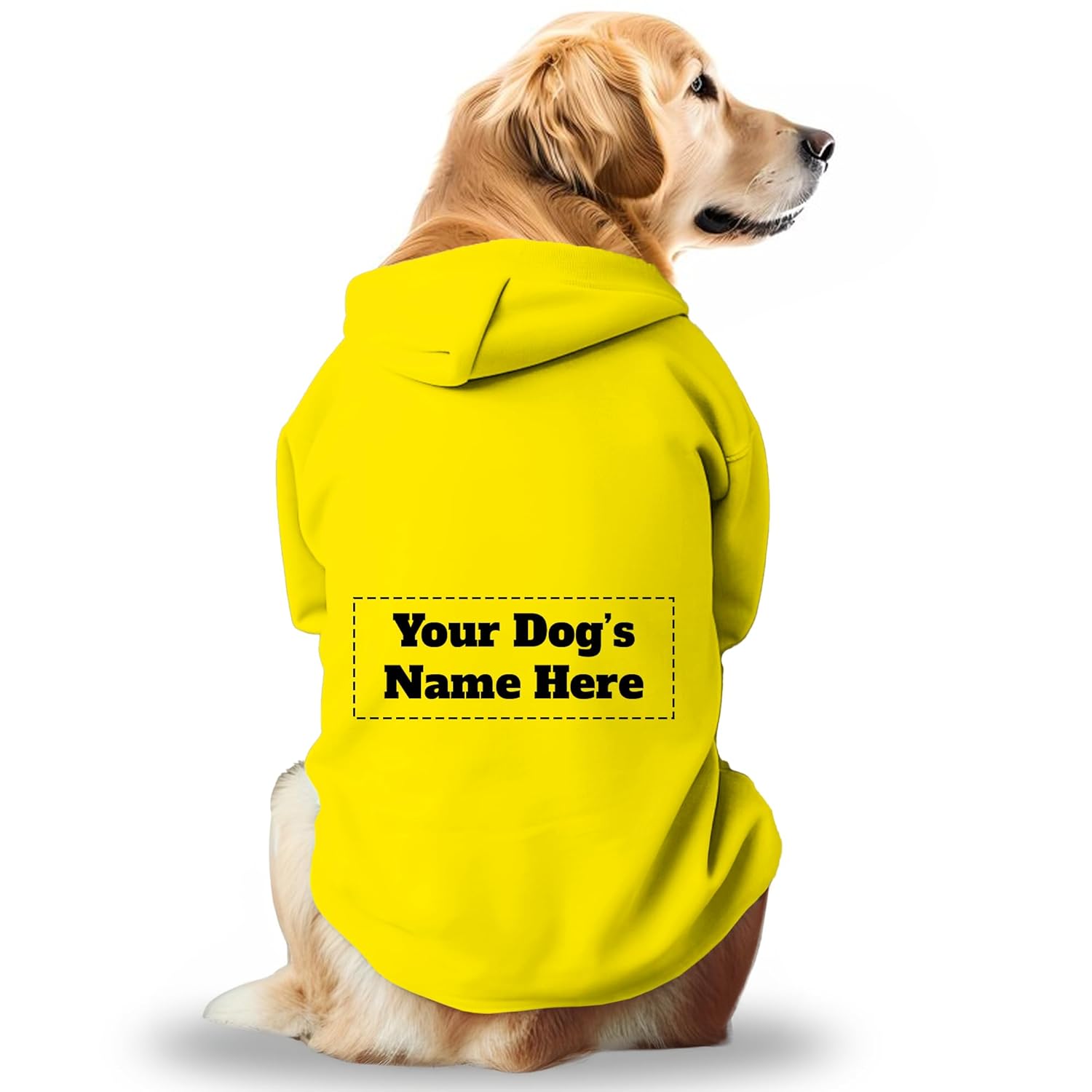 Pawsindia Paws Basic Customized Dog Hoodie | Personalized Full Sleeves Winter Dress/Jacket/Apparel/Clothes/Jackets for All Dog Sizes & Puppies for Stylish & Cozy Keeps Dogs Warm...