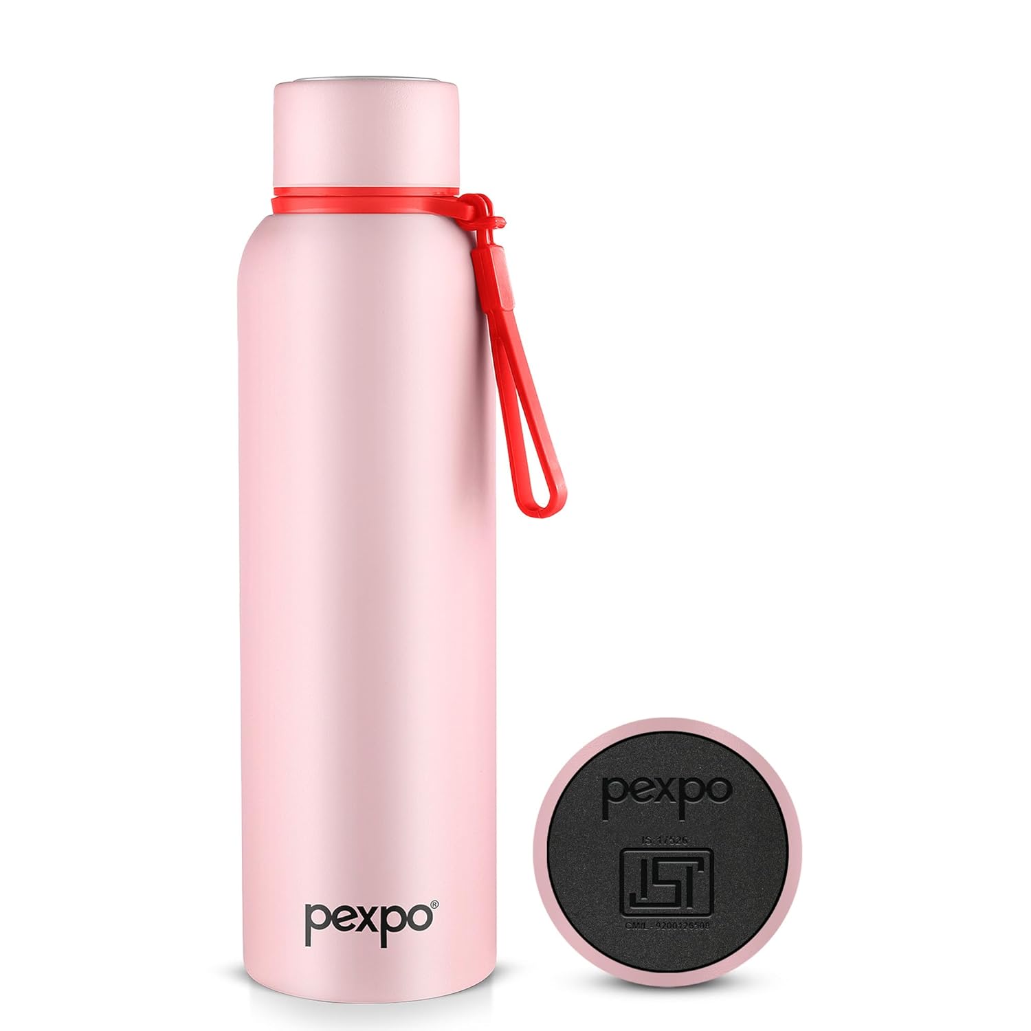 PEXPO Bravo ISI Certified Stainless Steel Water Bottle 1 LTR Hot & Cold Thermos Water Bottle | Insulated Water Bottle | Flask | Leakproof | Ideal for Home, Office, Gym, Outings...
