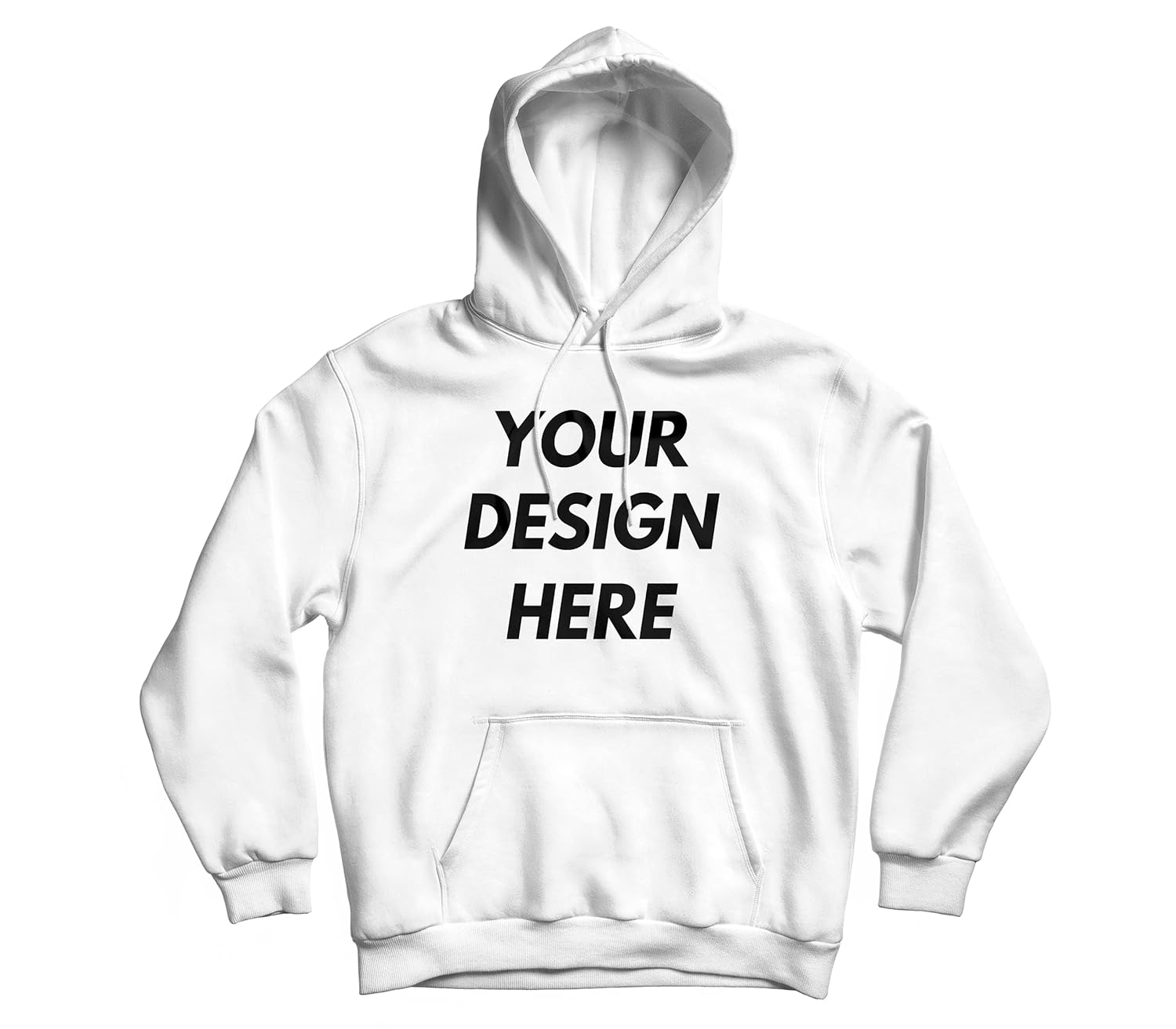 Prime Thread Unisex Customized White 100% Cotton Hoodie | Personalized Hoodie