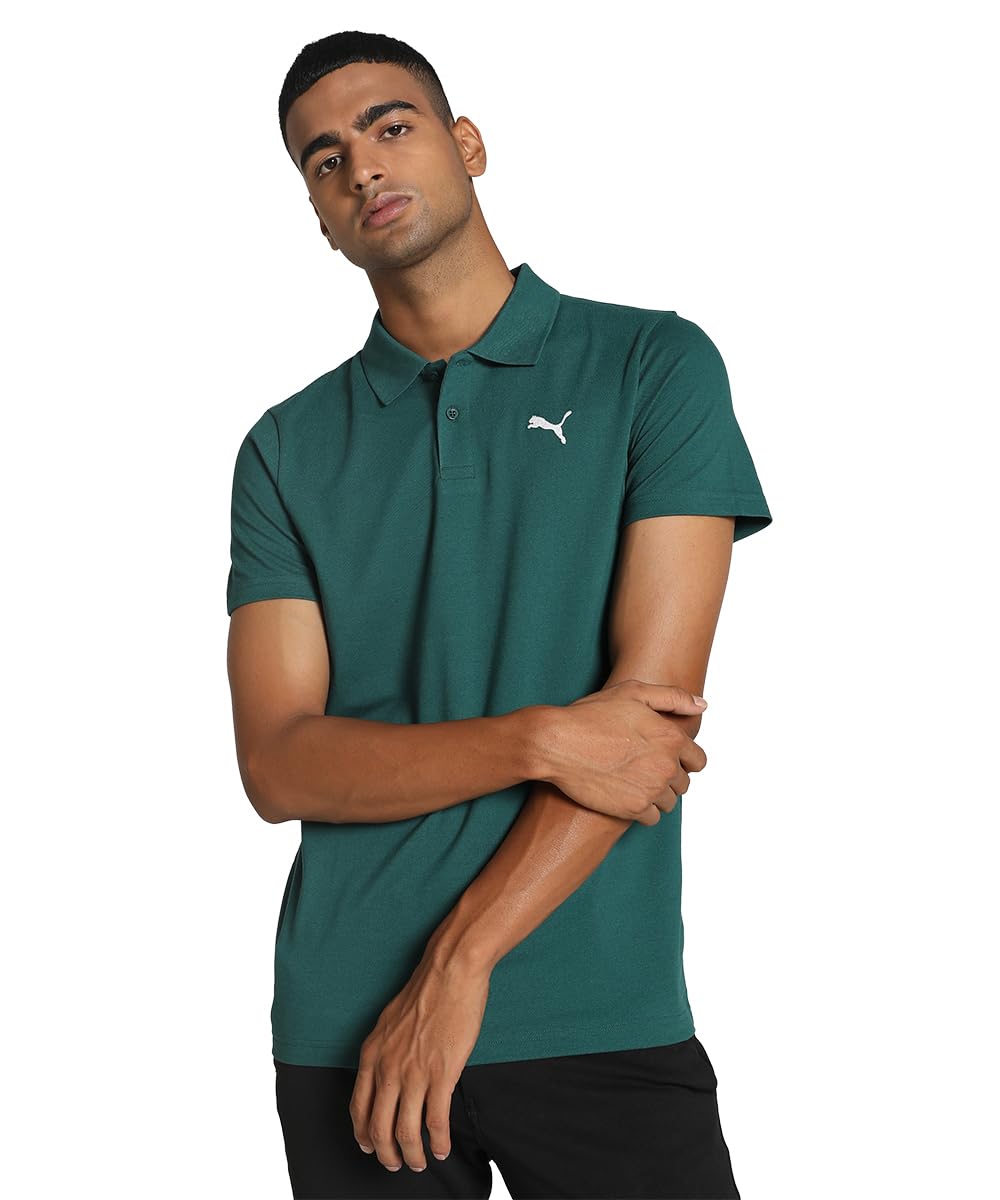 Puma Men's Slim Fit Cotton Essential Polo T-Shirt