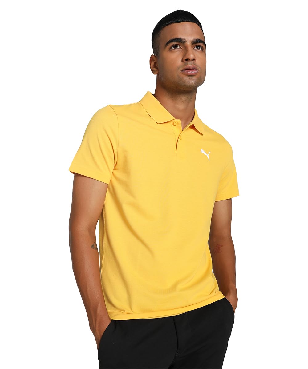 Puma Men's Slim Fit Cotton Essential Polo T-Shirt