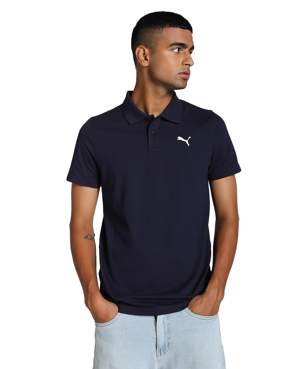 Puma Men's Slim Fit Cotton Essential Polo T-Shirt