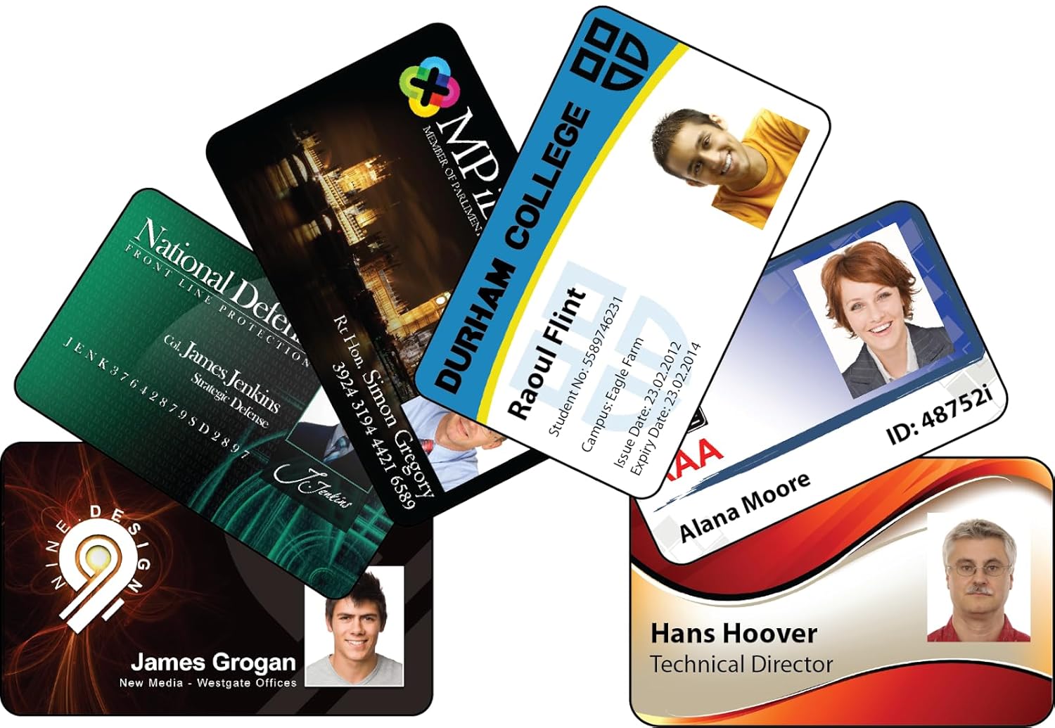 PVC Card printouts Any id Cards Qty : 02 Pieces