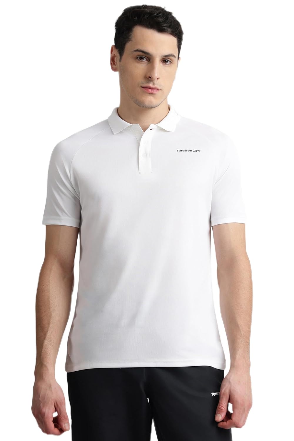 Reebok Men's Solid Regular Fit Polo Shirt