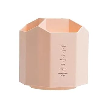 Rotating pen holder, 360° rotatable 5 grids Pen holder office supplies storage and organization Desk storage box, art brush storage box Suitable for office, home, school