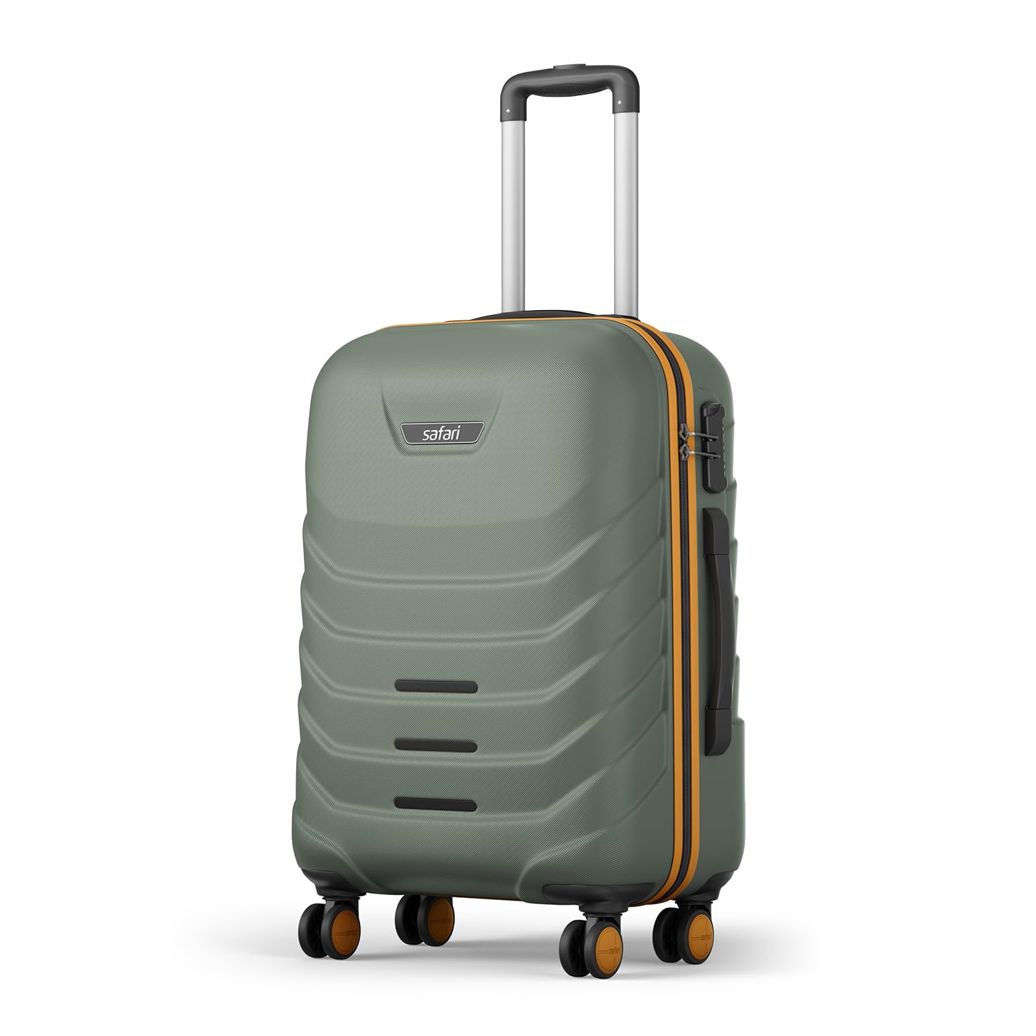 Safari Crescent 8 Wheels 66cm Medium Check-in Trolley Bag Hard Case Polycarbonate 360 Degree Wheeling System Luggage, Travel Bag, Suitcase for Travel, Trolley Bags for Travel,...
