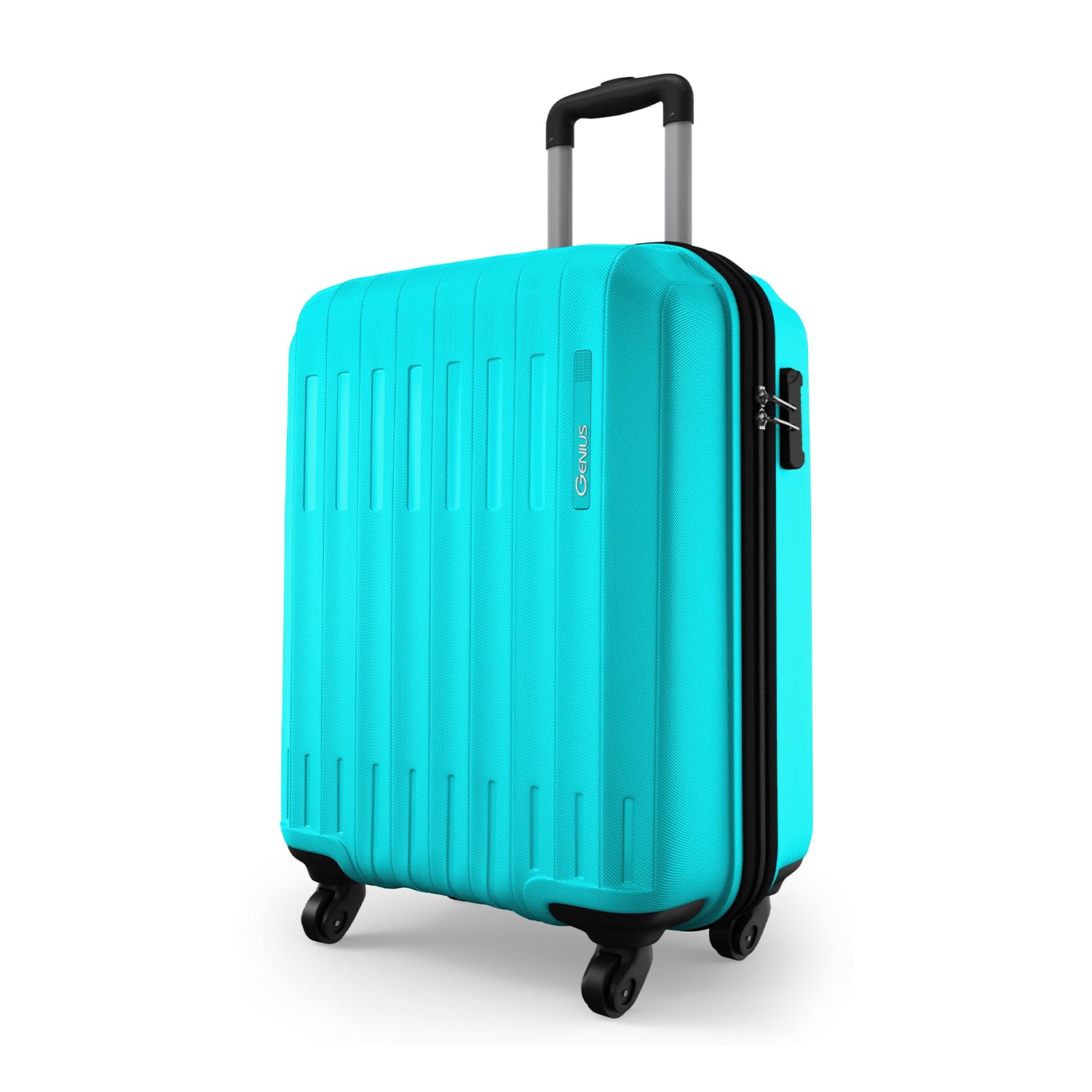 Safari Genius Alley 55cm Cabin Trolley Bag Hard Case Polypropylene, 4 Spinner Wheels, 360 Degree Wheeling Carry on Luggage, Travel Bag, Suitcase for Travel, Trolley Bags for...