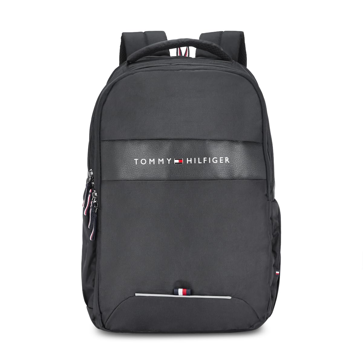 Tommy Hilfiger Joshua Polyester Unisex 15 Inch Laptop Backpack - Black | 21 Ltr Capacity| Padded & Adjustable Strap | Water Resistant | 3 Compartment | Water Bottle Holder | USB...