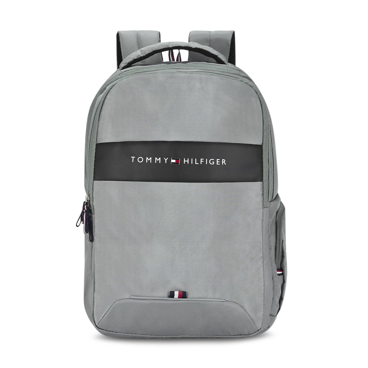 Tommy Hilfiger Joshua Polyester Unisex 15 Inch Laptop Backpack - Light Grey | 21 Ltr Capacity|Padded & Adjustable Strap| Water Resistant | 3 Compartment | Water Bottle Holder |...