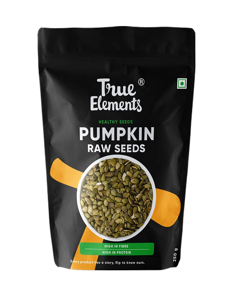True Elements Pumpkin Seeds 250g - AAA Grade Seeds for Eating | Protein Rich Seeds | Healthy Diet Snacks | Rich in Protein