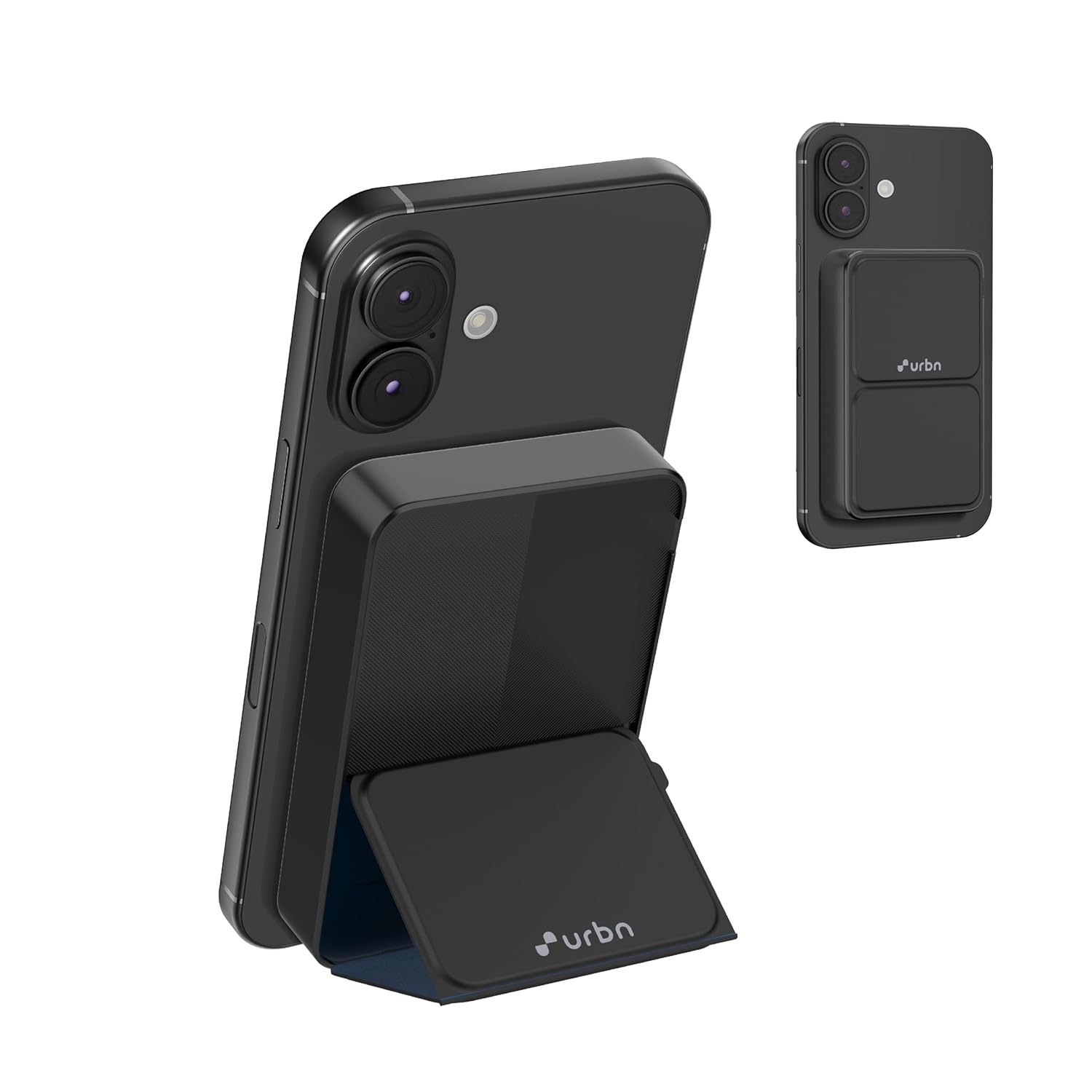 URBN 10000 mAh Stand Magsafe Power Bank with Stand | 15W Fast Wireless Charging |Strong Magnetic Hold | Type C Input/Output | Pass Through Charging | MagTag Ring Included |...