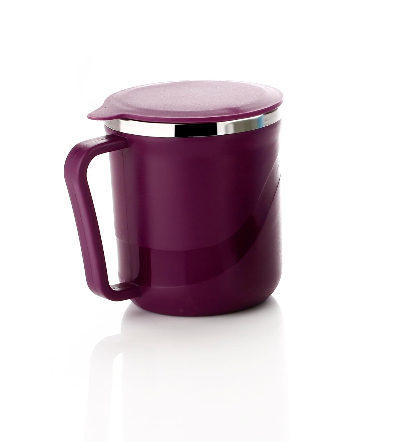 XMART INDIA Insulated Stainless Steel Coffee Mug with Lid – 300ml Double Wall Tea & Milk Mug for Travel, Home, Office, Restaurant Stylish, Leakproof, Drinkware Gifts for...