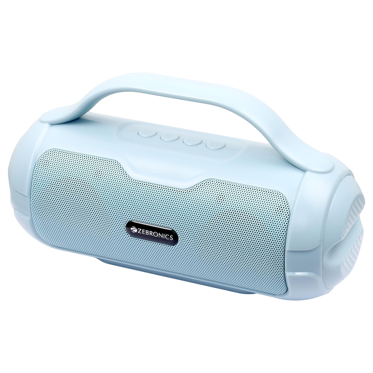 ZEBRONICS Sound Feast 40 Portable Bluetooth Speaker, 8 Watts, Dual 5.2cm Drivers, Passive Radiator, Upto 10 Hours Playback, BTv5.3 | USB | mSD |TWS, Call Function, Deep Bass...