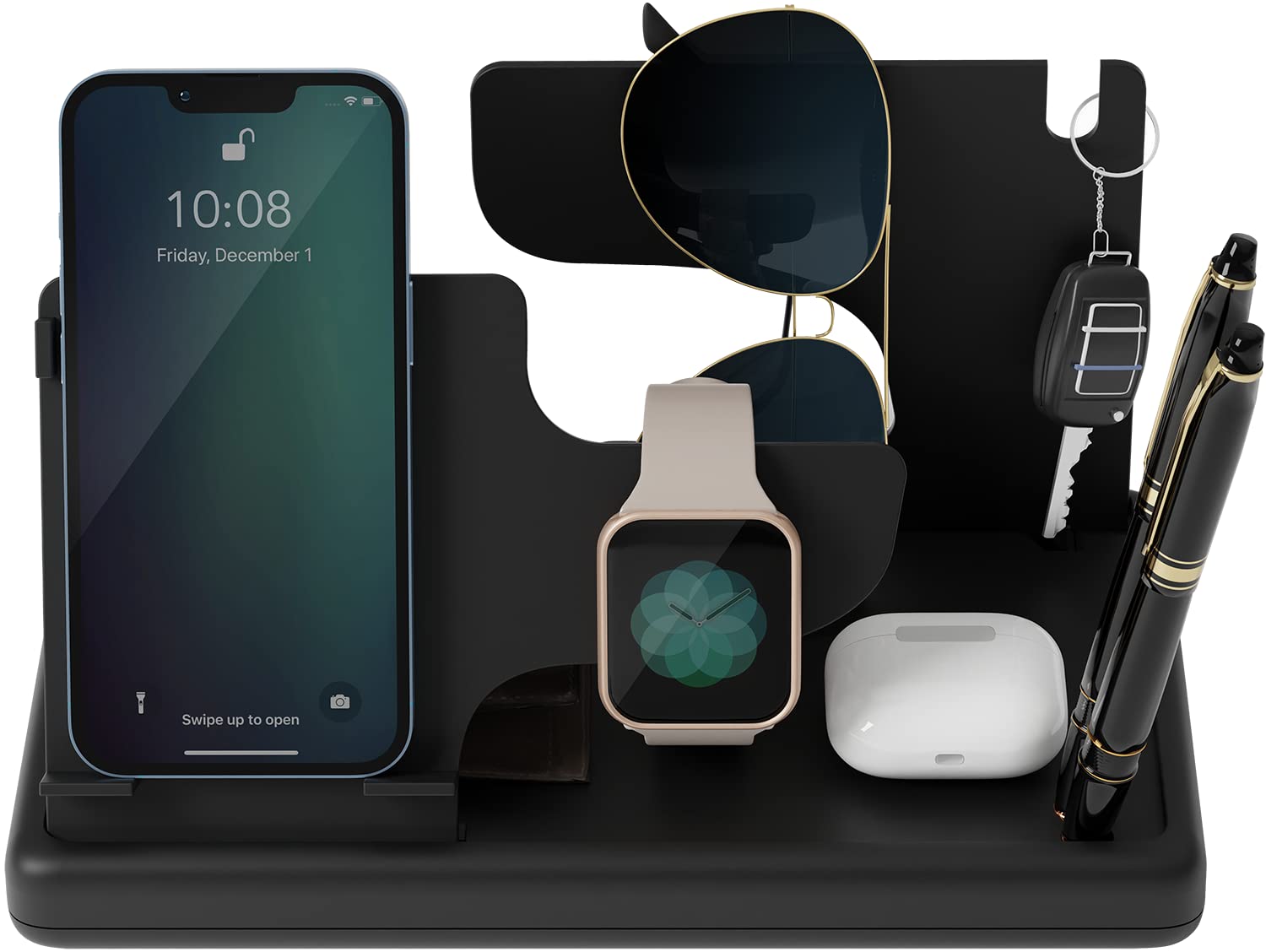 eo Desk Organizer for Office Table – Multifunctional Pen Stand, Phone Holder, Watch Stand – Stylish Stationery Organiser for Study, Office, Corporate Gifting, Employee Gifts...