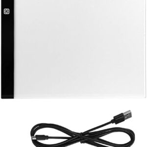 IMPRINT Water Color Sheets with LED Dimmable Light Tracing Pad | 5 A4 Size 400 GSM Sheets | 1 Extra Slim Light Board