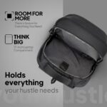 American Tourister Valex 28 Ltrs Large 5 Compartment Laptop Backpack with Bottle Pocket and Front Organizer- Black