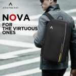 Aristocrat 13L Nova 3 Compartment Laptop Backpack - Black/School Bag