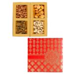Bay Nut Dry Fruit Gift Box forRakhi, Assorted Dryfruits Gift Hamper Pack, Almonds, apricot, Cashew Nuts, Raisins, 50gm Each | Gifting Collection for Any Occasion (200 gm)...