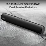 boAt Aavante Bar 610, 25W Signature Sound, 2.0 CH with Dual Passive Radiators, 7 HRS Battery, Sleek Design, Multi Connectivity, Bluetooth Sound Bar, Soundbar Speaker (Charcoal...