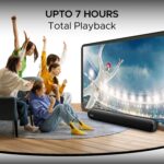 boAt Aavante Bar 610, 25W Signature Sound, 2.0 CH with Dual Passive Radiators, 7 HRS Battery, Sleek Design, Multi Connectivity, Bluetooth Sound Bar, Soundbar Speaker (Charcoal...