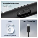 boAt Aavante Bar Groove, 16 W Signature Sound, Multiple Connectivity Modes, 6HRS Playtime, Bluetooth Sound Bar, Soundbar Speaker (Premium Black)