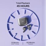 boAt Airdopes 91, 45HRS Battery, 50ms Low Latency, ENx Tech, Fast Charge, IPX4, IWP Tech, v5.3 Bluetooth Earbuds, TWS Ear Buds Wireless Earphones with mic (Mist Grey)