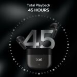 boAt Airdopes 91 Prime, 45HRS Battery, 13mm Drivers, Metallic Finish, Low Latency,ENx Tech, Fast Charge, v5.3 Bluetooth TWS in Ear Earbuds Wireless Earphones with mic (Midnight...