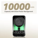 boAt New Launch EnergyShroom PB331 (Magsafe) 10000mAh Magnetic Wireless Powerbank, 15W Wireless & 22.5W Wired Charging for (iPhone 16,15,14,13 & 12, Android & Other Qi Enabled...