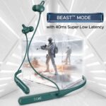 boAt Rockerz 255 Touch in Ear Neckband with Full Touch Controls, Spatial Audio, Up to 30H Playtime, ASAP Charge, Beast Mode, Enx Technology(Teal Green)