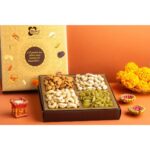 Browntree Gold Square 4p-200g | Fresh & Healthy Dry Fruits (Almond,Cashewnut, Salt Pista,Kishmish) |Gifts Pack for Family,Friends| Corporate gifts | Unique Gifts|Ideal for...