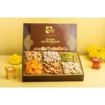 Browntree Premium-6P Dry Fruit Hamper - 250g | 6-Piece Assorted Gift Basket | Almonds, Cashews, Raisins, Pista, Apricot & Walnuts | Festive & Corporate Gifting Box
