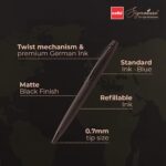 Cello Signature Travel Gift Set | Blue Ink | 1 Ball Pen + 1 Metal Keychain + 1 Classy Passport Holder | Matte Finish Pen | Premium Pens | Stylish Gifts for Men & Women |...